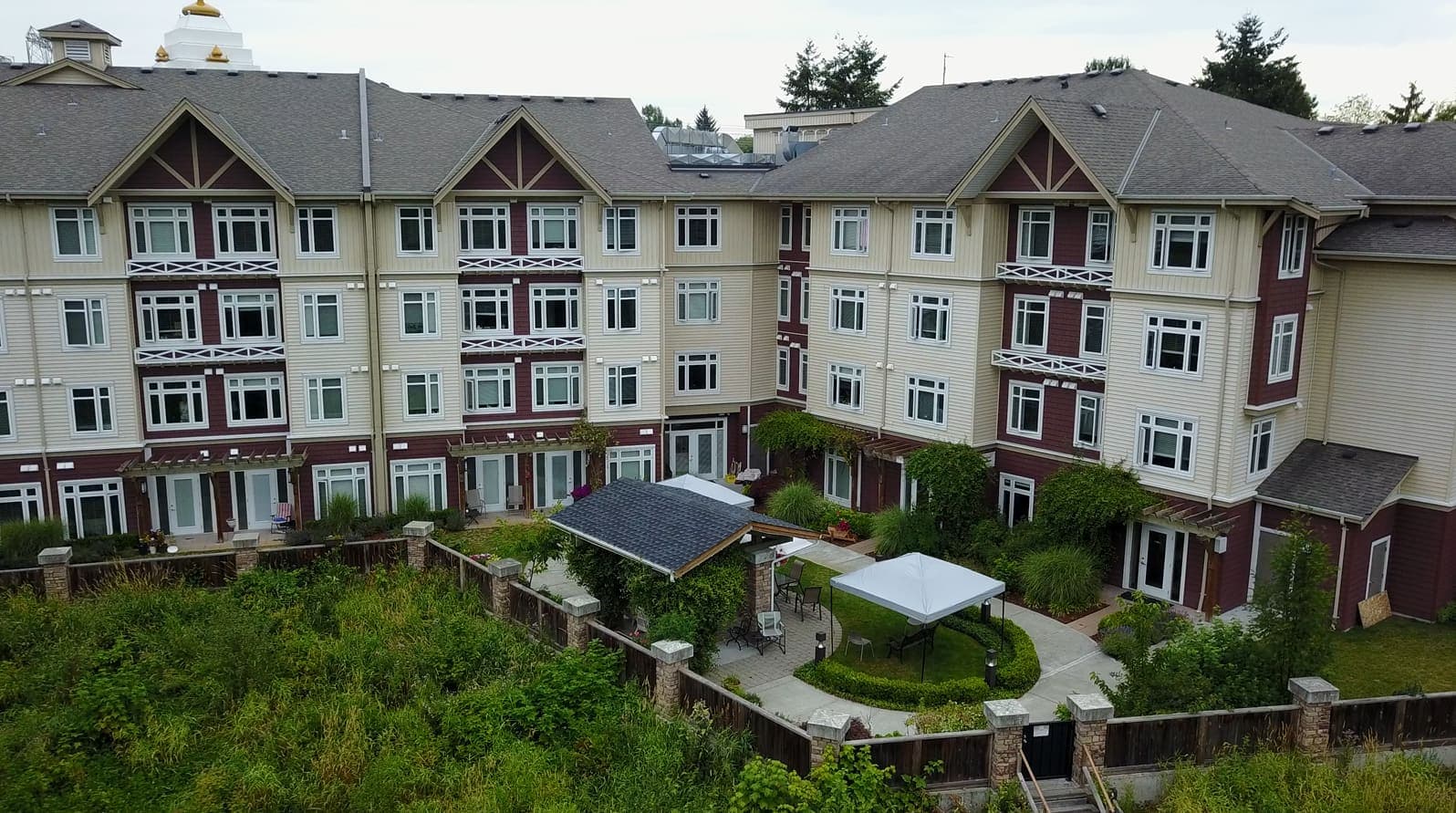 Bear Creek Villa building from above