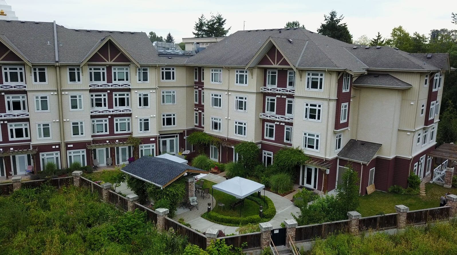 Bear Creek Villa from above on 140th Street