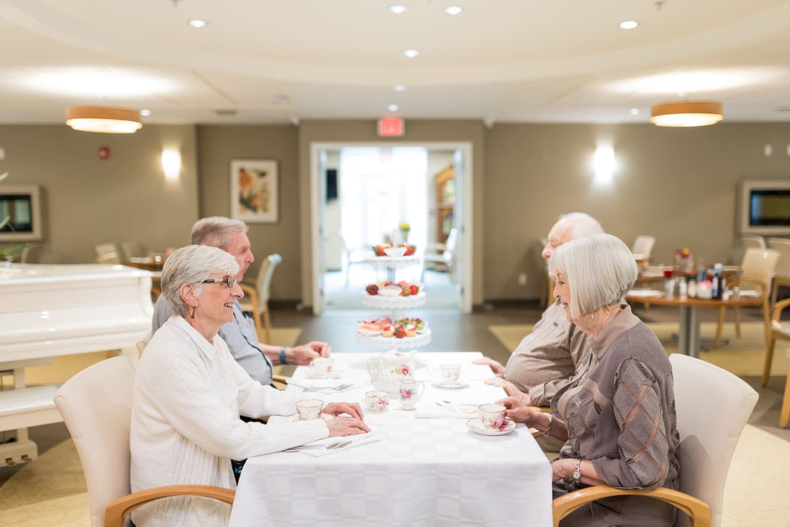 Residents enjoying community life at Bear Creek Villa