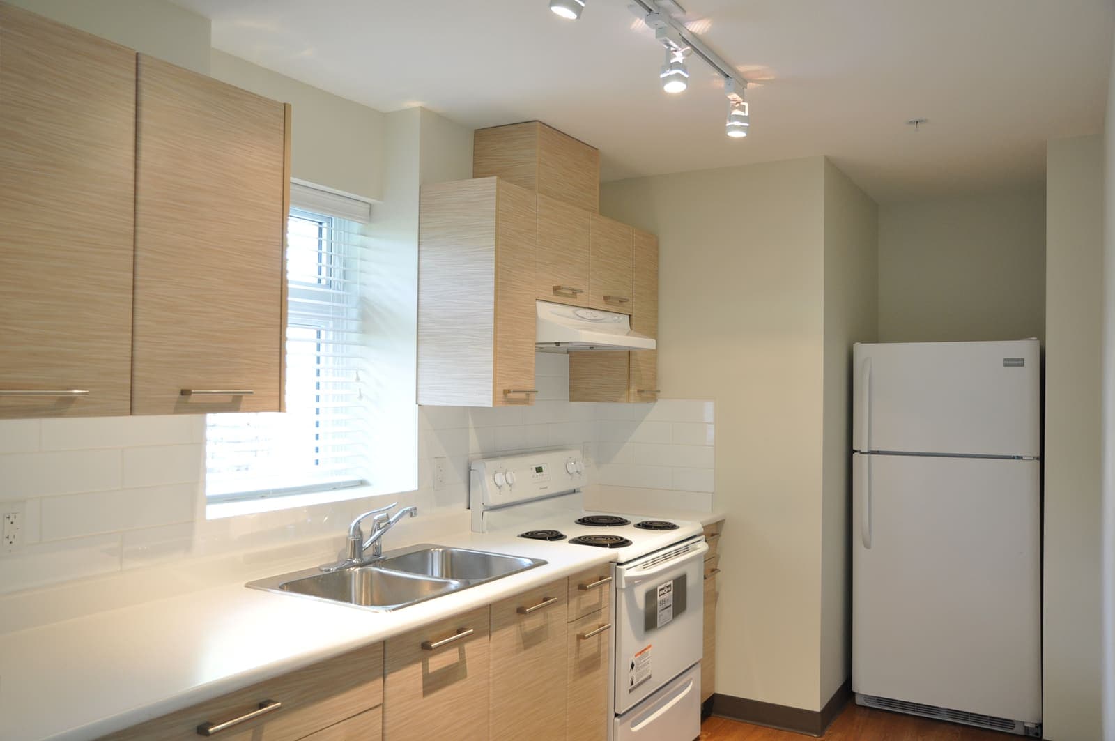 Full kitchen with stove, oven, and refrigerator