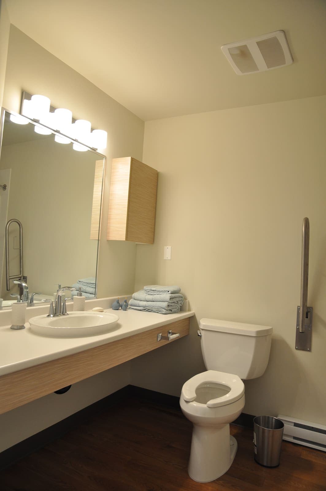 Bathroom with accessible vanity