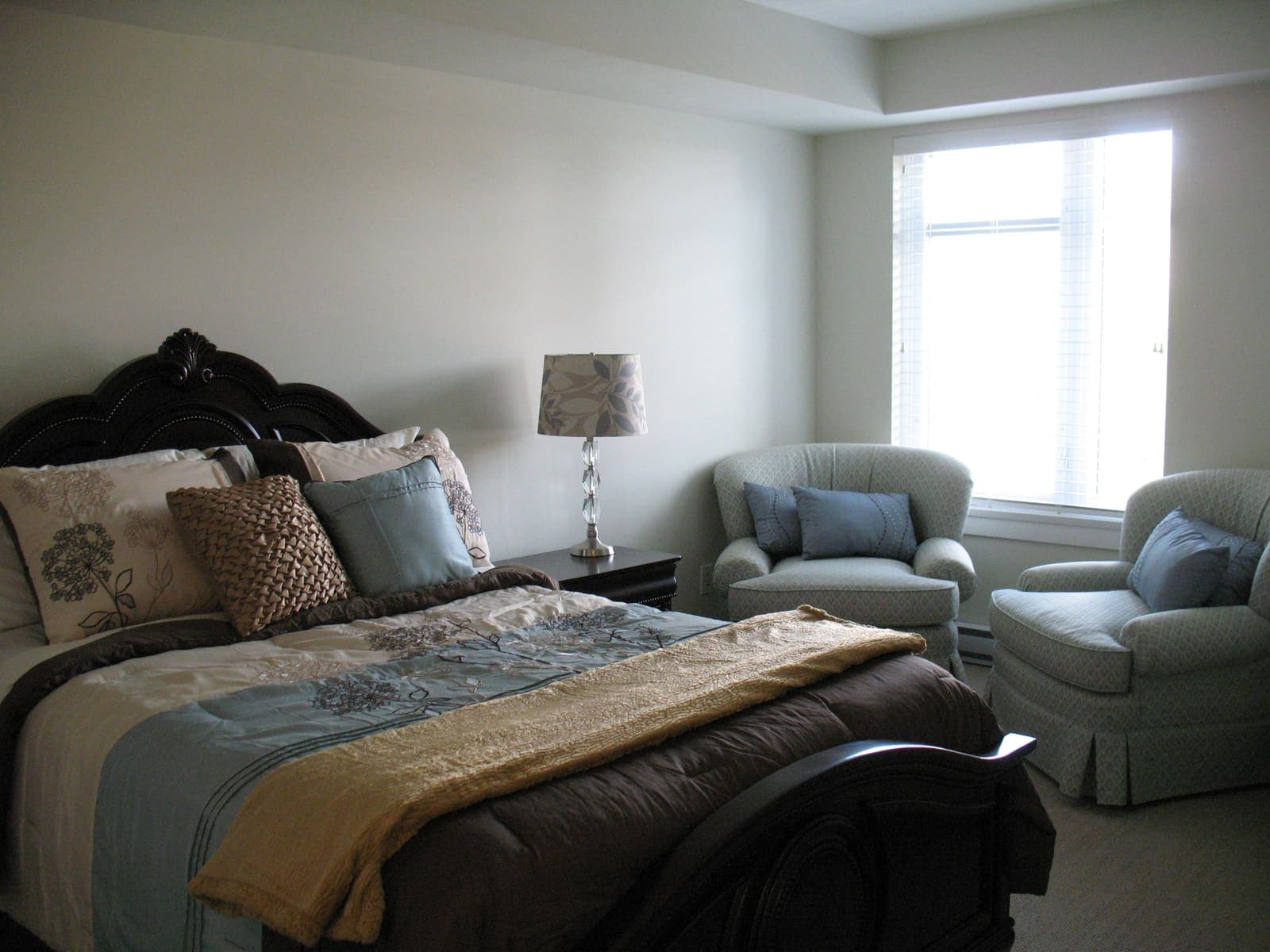 Primary bedroom with sitting area