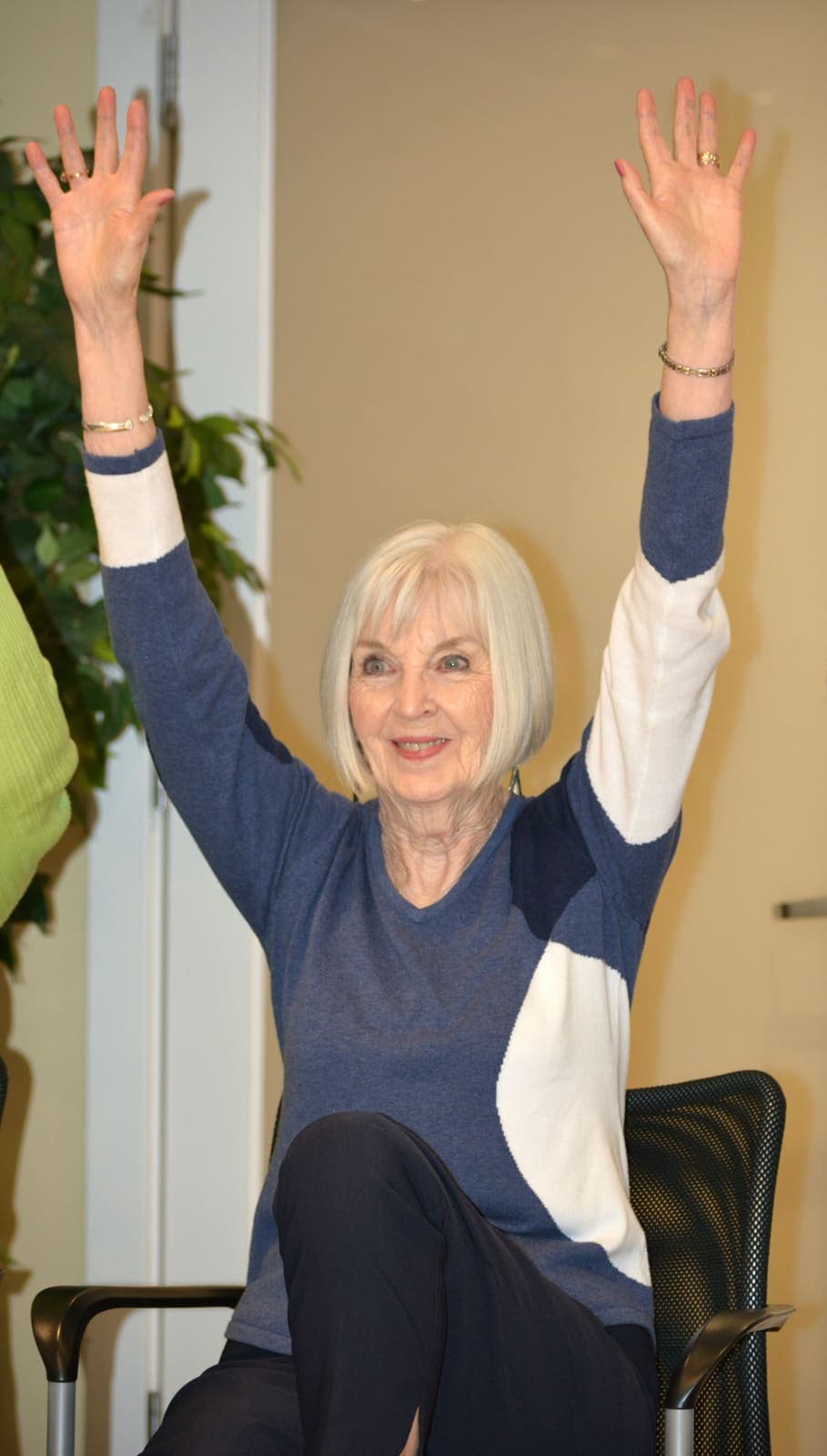 Energy and laughter at a fitness class