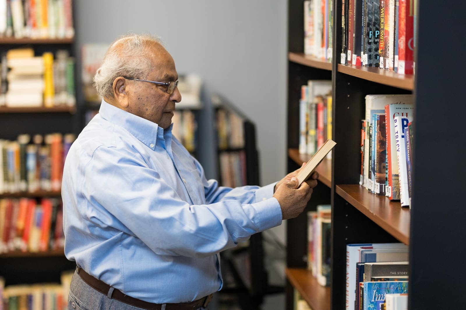 Browsing the on-site library