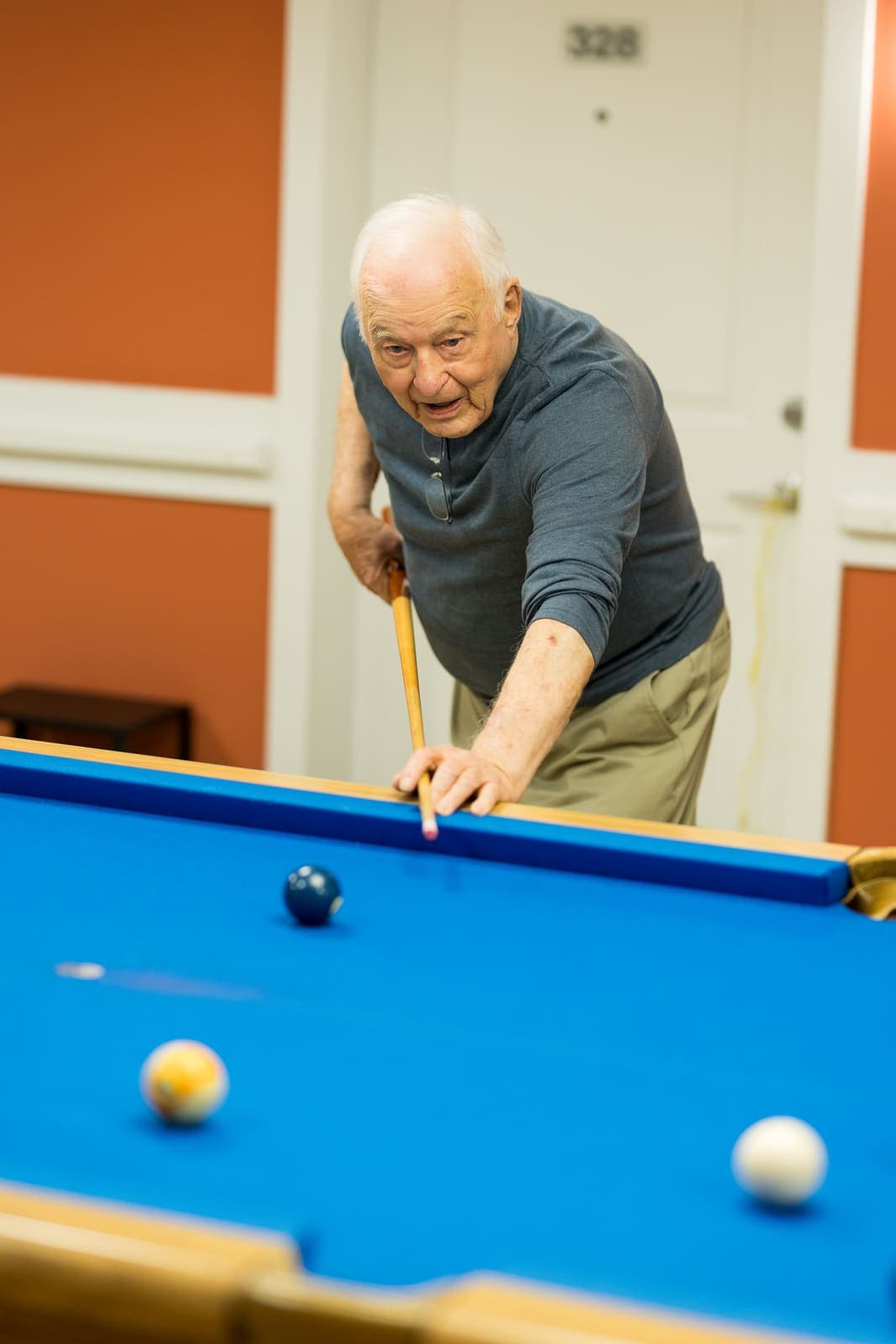 Billiards in the games room